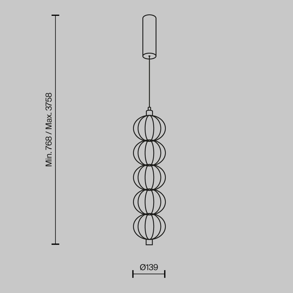led-poliley-golden-cage