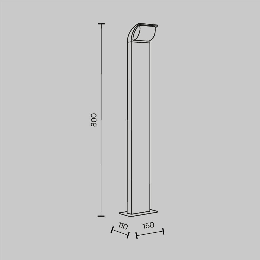 led-gradinski-stoyasht-fener-stock